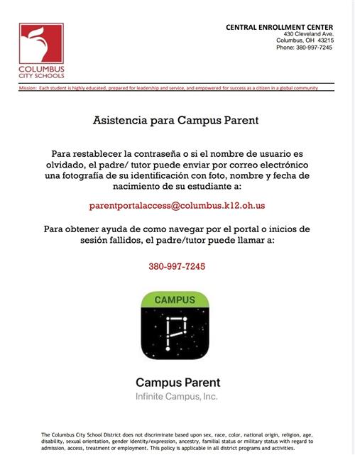 Parent Portal Flyer - Spanish